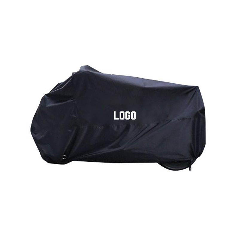 Vỏ xe máy bằng vải taffeta polyester màu đen có in logo
